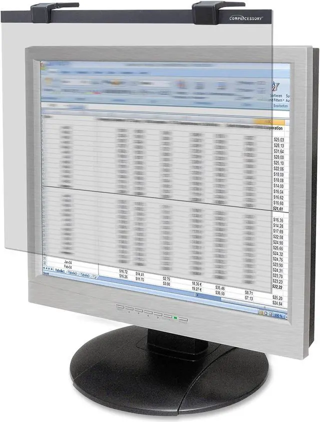 Alt view image 8 of 10 - Compucessory LCD Security Filter Black 20"LCD