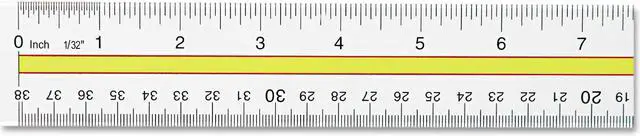 Alt view image 5 of 7 - Westcott Acrylic Data Highlight Reading Ruler With Tinted Guide 15" Clear 10580