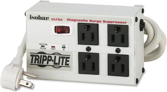Alt view image 2 of 15 - TRIPP LITE ISOBAR4ULTRA 6 Feet 4 Outlets 3330 Joules Surge Suppressor