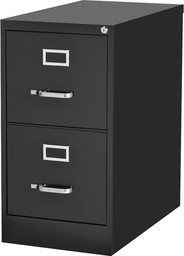 Alt view image 5 of 12 - Lorell Commercial-grade Vertical File - 15" x 22" x 28.4" - 2 x Drawer(s) for File - Letter - Lockable, Ball-bearing Sus