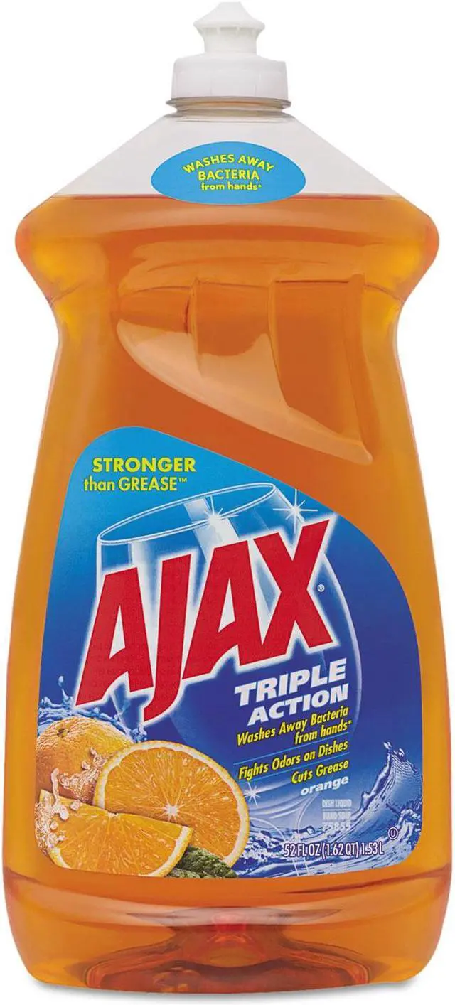 Alt view image 14 of 16 - Ajax Dish Detergent Liquid Antibacterial Orange 52 oz Bottle 49860