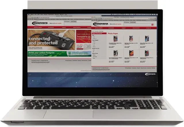 Alt view image 14 of 18 - Blackout Privacy Filter for 15.6" Widescreen Notebook, 16:9 Aspect Ratio BLF156W