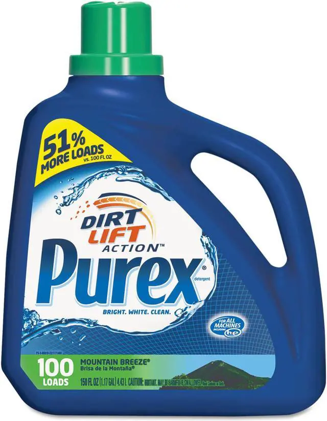 Alt view image 3 of 12 - Liquid Laundry Detergent, Mountain Breeze, 150 oz, Bottle 05016