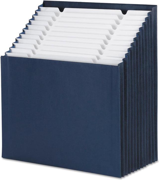 Alt view image 9 of 11 - 12-Pocket Stadium File, 12 1/4 X 13 5/8, Navy, Letter