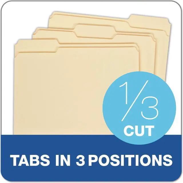 Alt view image 6 of 9 - Pendaflex Laminate Spine Shelf File Folder Straight Tab 14 pt Manila Letter 50/Box 11230