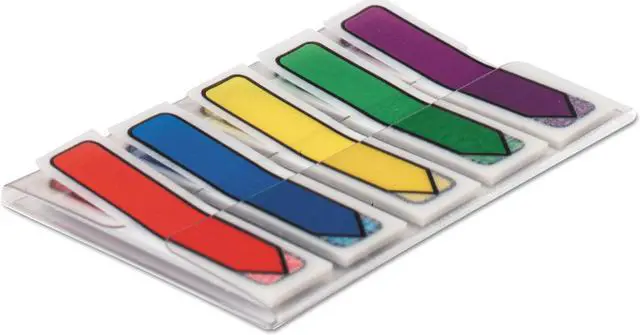 Alt view image 11 of 15 - Post-it Arrow 1/2" Page Flags Blue/Green/Purple/Red/Yellow 20/Color 100/Pack
