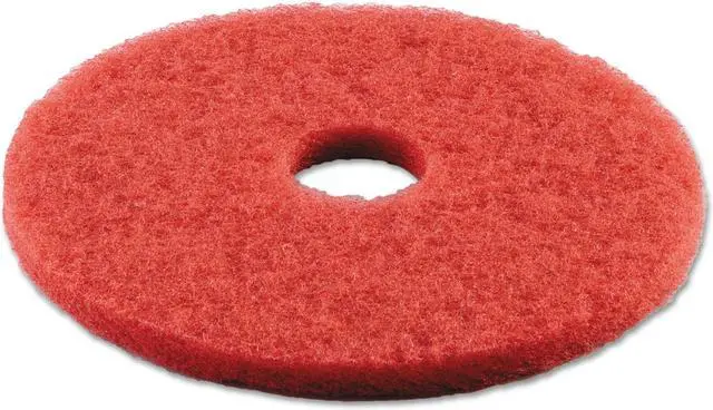 Alt view image 7 of 12 - Buffing Floor Pads, 16" Diameter, Red, 5/Carton 4016RED
