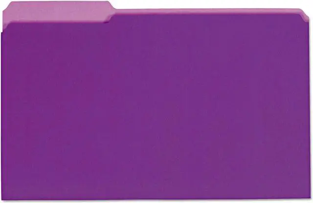 Main image of UNIVERSAL Recycled Interior File Folders 1/3 Cut Top Tab Legal Violet 100/Box