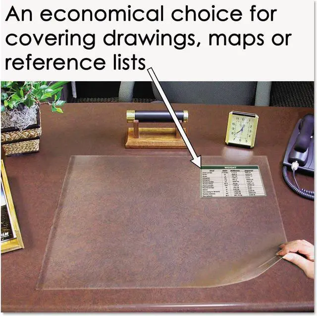 Alt view image 6 of 9 - Artistic Second Sight Hinged Clear Desk Protector  Plastic - Clear