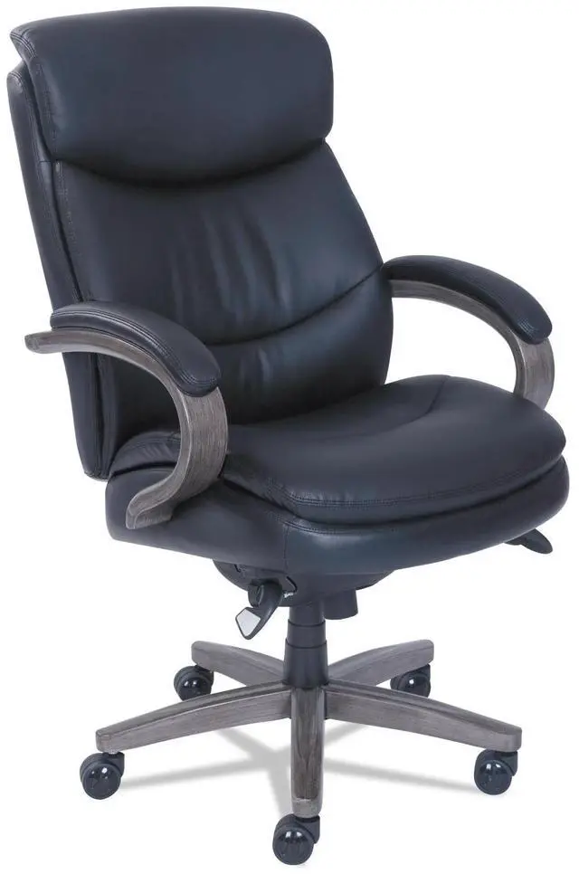 Alt view image 4 of 9 - La-Z-Boy 48962A Woodbury High-Back Executive Chair, Black
