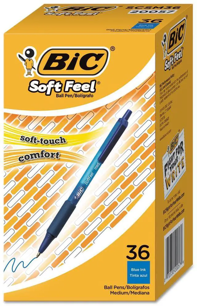 Alt view image 2 of 16 - BIC Pen,Soft Feel Ret,36pk,Be SCSM361BE