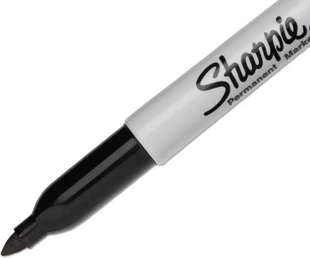 Alt view image 8 of 11 - Sharpie 30001EA, Fine Point Permanent Marker, Black, 1 Each.
