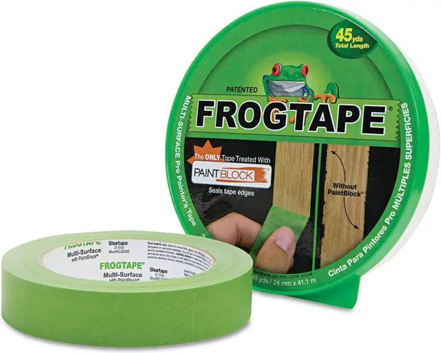 Alt view image 6 of 11 - FrogTape Multi Surface Painter Tape
0.94" Width x 45 yd Length - Polymer - Self-adhesive - 1 / Roll - Green