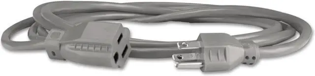 Alt view image 18 of 19 - Innovera Indoor Heavy-Duty Extension Cord, 9ft, Gray 72209