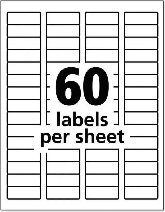 Alt view image 9 of 10 - Avery Durable ID Labels, TrueBlock Technology, Permanent Adhesive, 2/3" x 1-3/4", 3,000 Labels (61533)