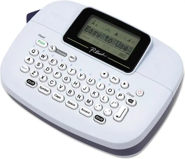 Alt view image 13 of 20 - Brother P-touch PT-M95 Handy Label Maker, Direct Thermal, 230 dpi, 7.5mm./sec, Up to 2 Print Lines, Manual Cutter