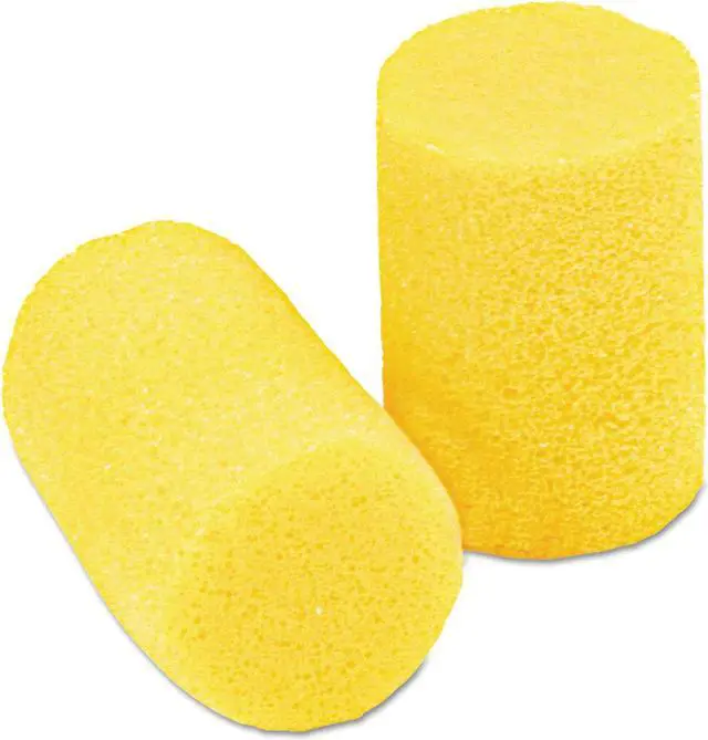 Alt view image 3 of 12 - 3M E·A·R Classic Earplugs Pillow Paks Uncorded PVC Foam Yellow 200 Pairs 3101001