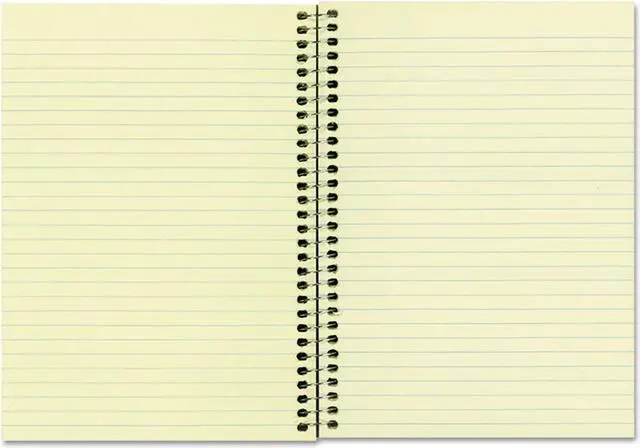Alt view image 2 of 8 - National Subject Wirebound Notebook Narrow Rule 5 x 7 3/4 Green 80 Sheets 33002