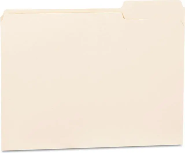 Alt view image 9 of 10 - UNIVERSAL File Folders 1/3 Cut Third Position One-Ply Top Tab Letter Manila 100
