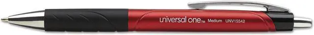Alt view image 3 of 11 - UNIVERSAL Advanced Ink Retractable Ballpoint Pen Red Ink Red 1mm Dozen 15542