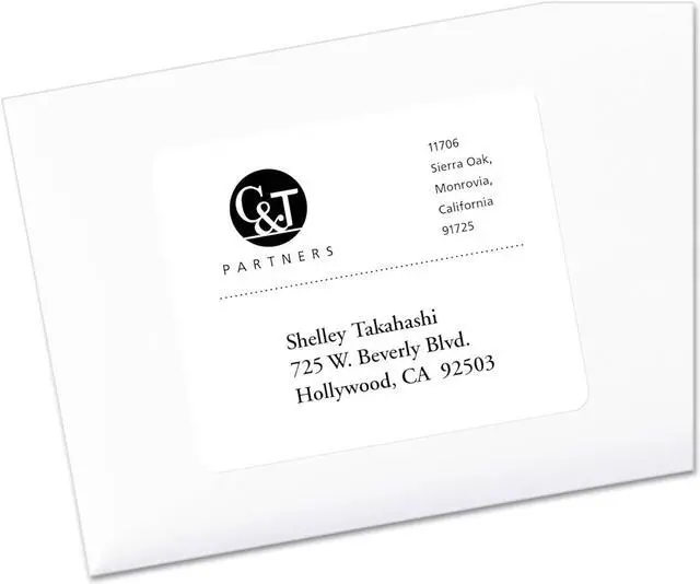 Alt view image 3 of 8 - Avery Shipping Labels w/TrueBlock Technology Laser/Inkjet 3 1/3 x 4 White 3000