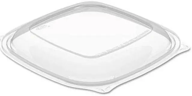 Alt view image 3 of 6 - Dart PresentaBowls Pro Square Lids f/24-32oz Bowls Clear 8.5x8.5 63/Bag 4 Bag/CT