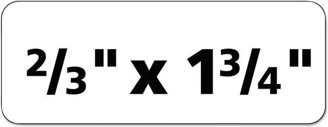 Alt view image 8 of 10 - Avery Durable ID Labels, TrueBlock Technology, Permanent Adhesive, 2/3" x 1-3/4", 3,000 Labels (61533)