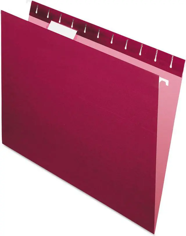 Main image of Pendaflex Reinforced Hanging Folders 1/5 Tab Letter Black 25/Box 415215BLA