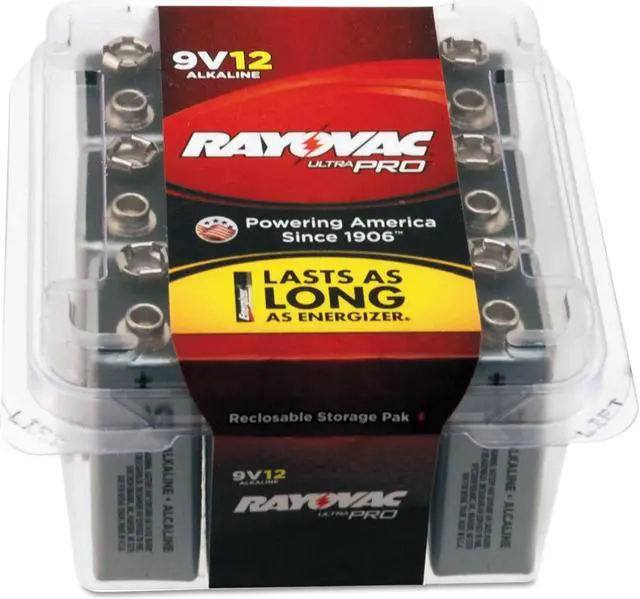 Alt view image 18 of 19 - Rayovac UltraPro 9V Alkaline Battery (12-Pack) AL9V-12PPJ