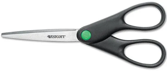 Main image of Westcott KleenEarth Recycled Stainless Steel Scissors 7" Long Black 44218