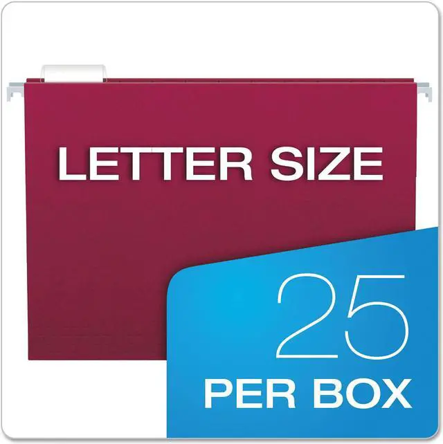 Alt view image 13 of 15 - Pendaflex Reinforced Hanging Folders 1/5 Tab Letter Black 25/Box 415215BLA