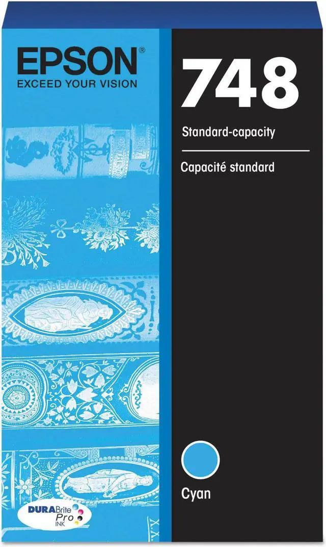 Alt view image 3 of 8 - EPSON PRINT T748220 T748 CYAN INK CARTRIDGE