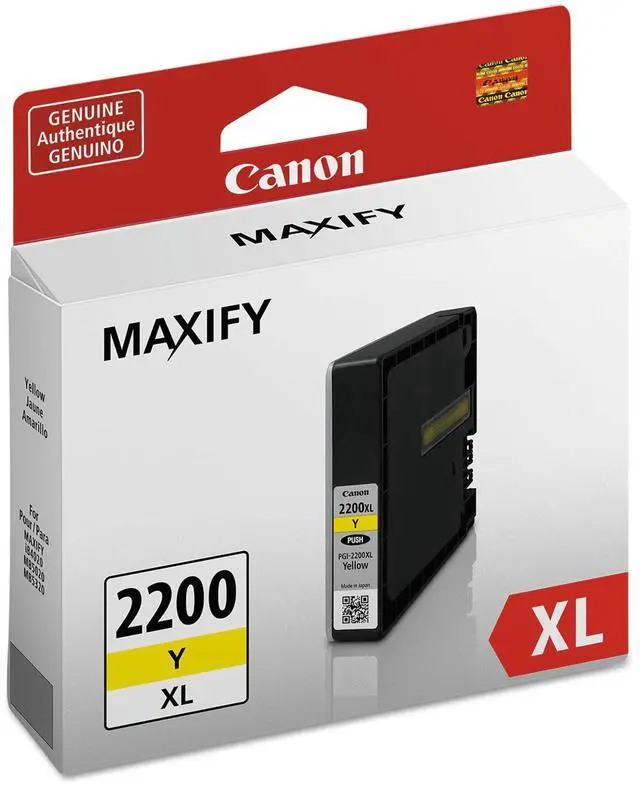 Alt view image 8 of 11 - PGI-2200XL YELLOW INK TANK FOR