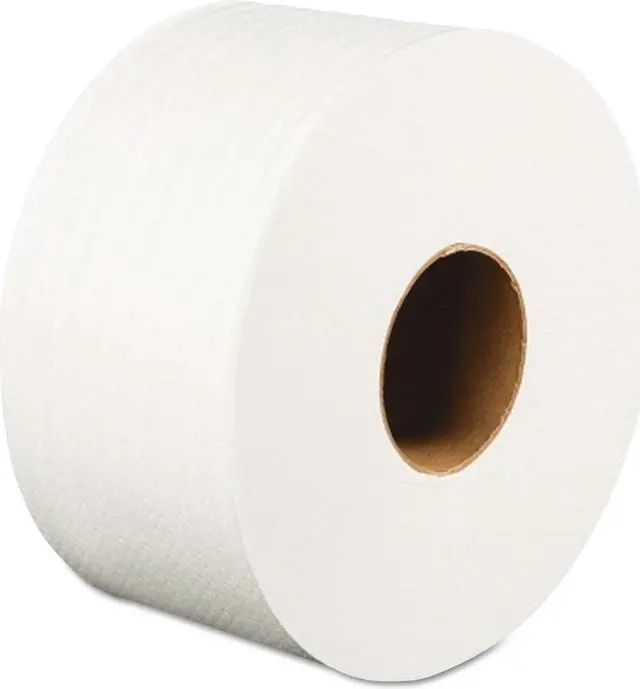 Alt view image 8 of 11 - Boardwalk 410320 Jumbo Roll Bathroom Tissue - 3.2 in. x 525 ft.
