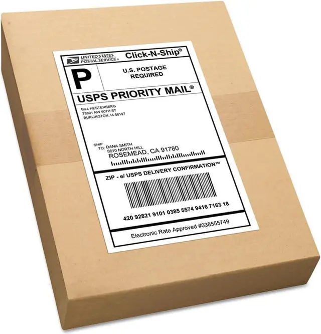 Alt view image 8 of 10 - Avery Shipping Labels w/TrueBlock Technology Laser/Inkjet 5.5 x 8.5 White 1000