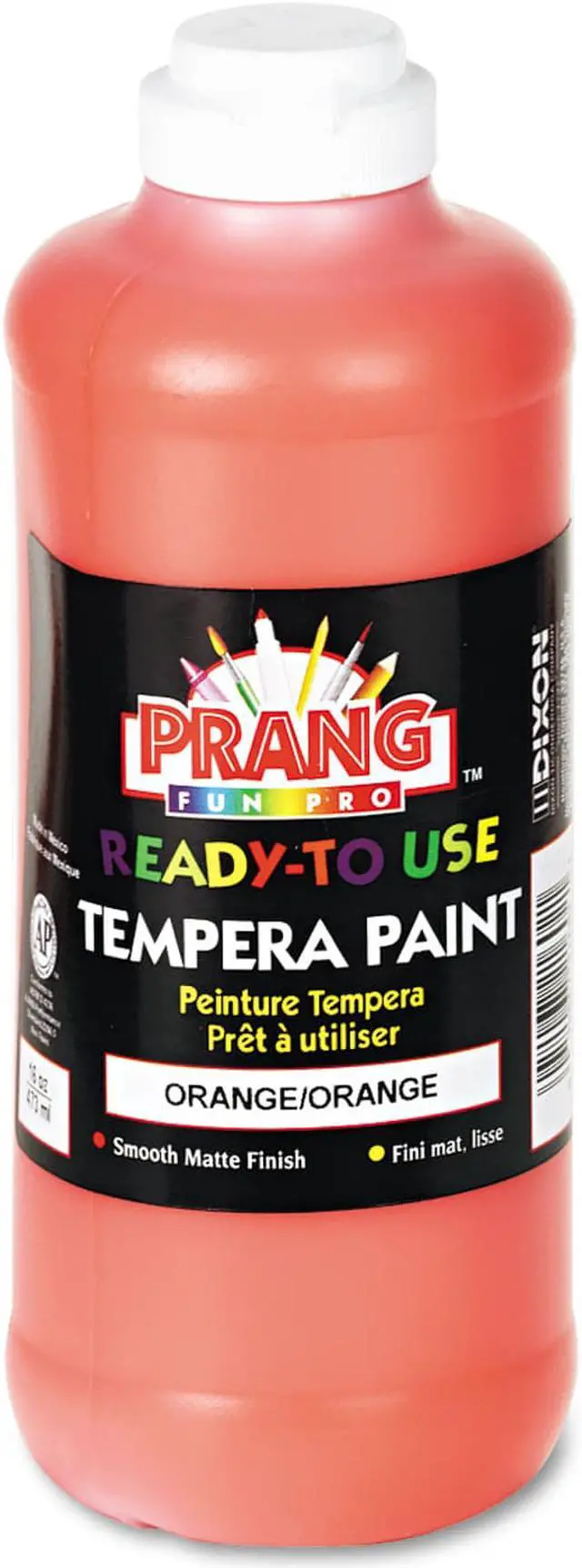 Alt view image 2 of 4 - Prang Liquid Tempera Paint - 16 fl oz - 1 Each - Orange