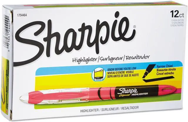 Alt view image 13 of 13 - Sharpie Accent Liquid Pen Style Highlighter Chisel Tip Fluorescent Pink Dozen 1754464