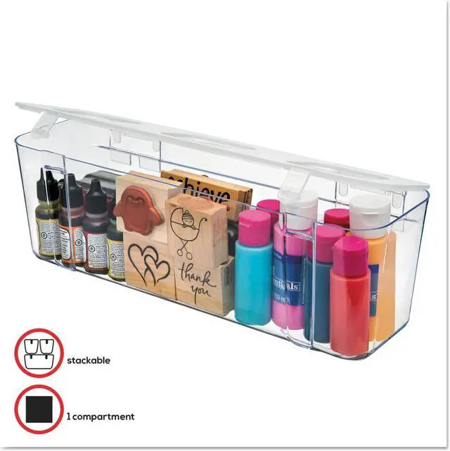 Alt view image 7 of 13 - Large Caddy Organizer Compartment-Clear
