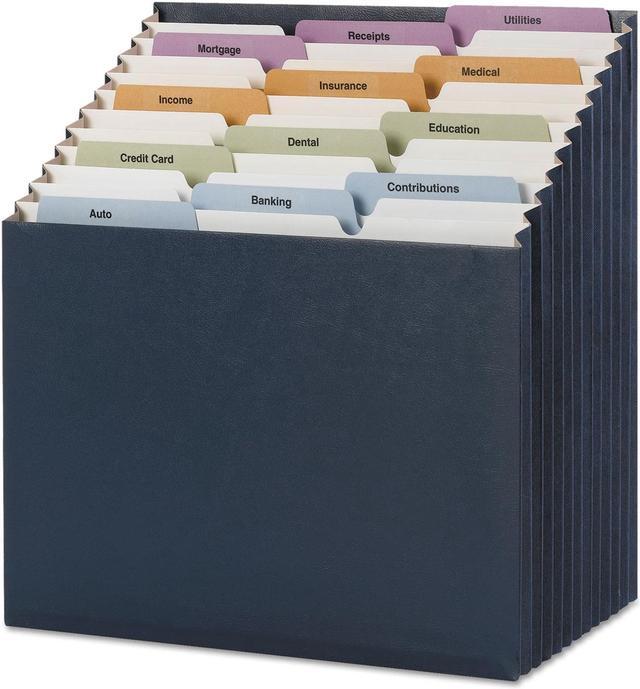 Alt view image 8 of 11 - 12-Pocket Stadium File, 12 1/4 X 13 5/8, Navy, Letter