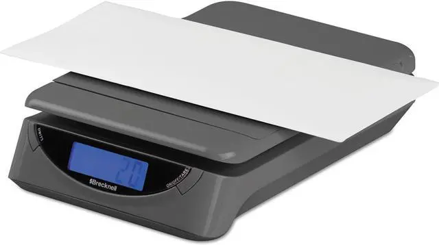 Alt view image 4 of 15 - Brecknell 25lb Electronic Postal Shipping Scale 8 x 6 Platform Gray PS25