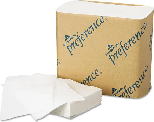 Alt view image 7 of 14 - Georgia Pacific GPC 101-01 Preference Singlefold Interfolded Bathroom Tissue - 60 Packs per Case
