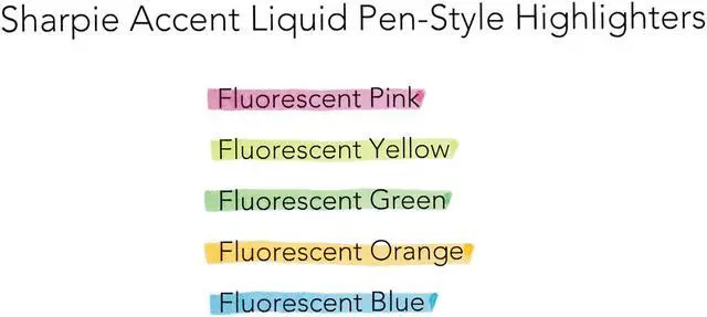 Alt view image 12 of 13 - Sharpie Accent Liquid Pen Style Highlighter Chisel Tip Fluorescent Pink Dozen 1754464
