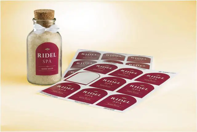 Alt view image 10 of 10 - Avery Textured Arched Print-to-the-Edge Labels 3 x 2 1/4 White 90/Pack 22809
