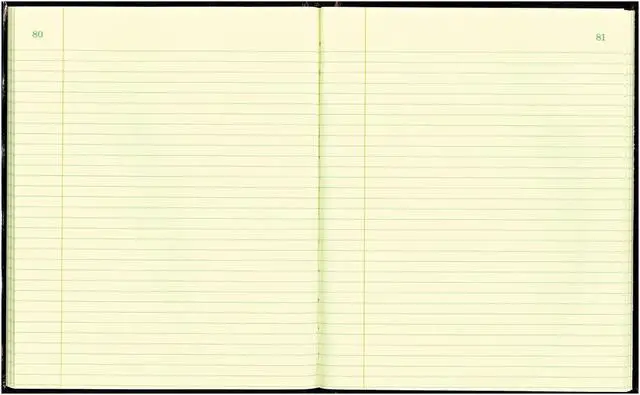 Alt view image 4 of 7 - Texthide Record Book, Black/burgundy, 150 Green Pages, 10 3/8 X 8 3/8