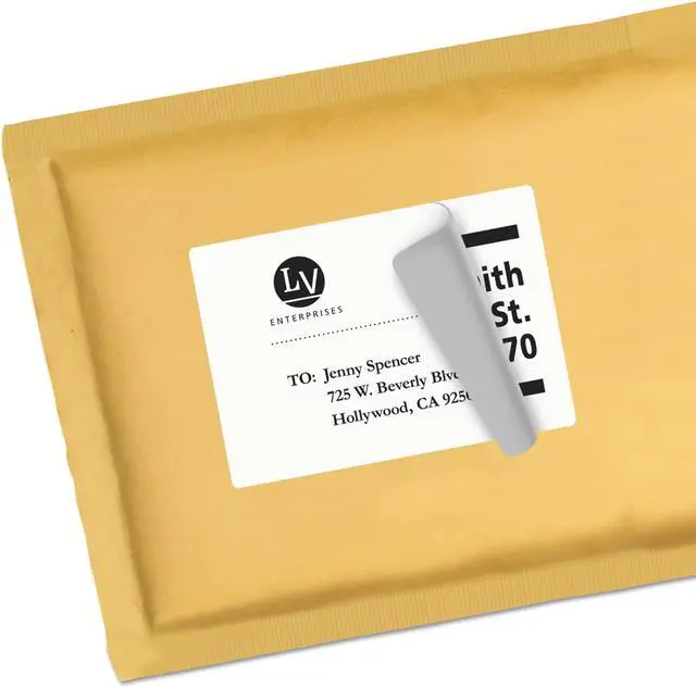 Alt view image 6 of 8 - Avery Shipping Labels w/TrueBlock Technology Laser/Inkjet 3 1/3 x 4 White 3000