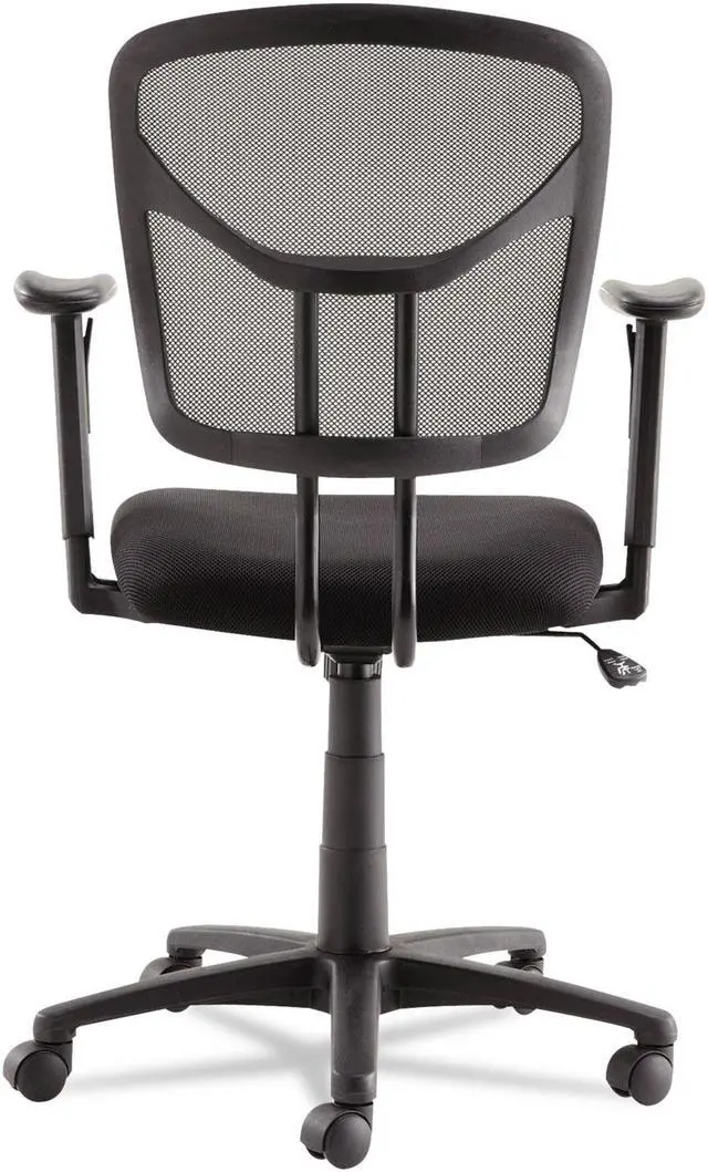 Alt view image 17 of 18 - Oif Swivel/Tilt Mesh Task Chair Height Adjustable T-Bar Arms Black/Chrome MT4818