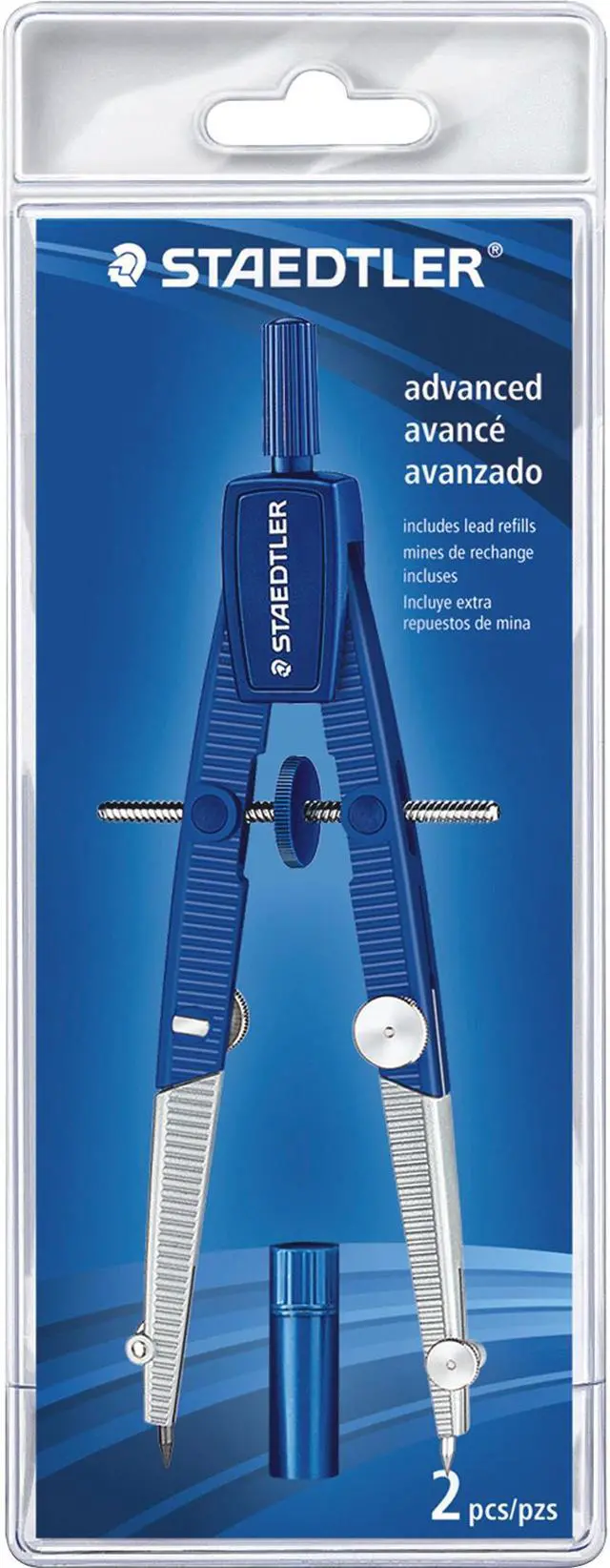 Alt view image 5 of 7 - Staedtler 2-piece Advanced Student Compass - Metal, Plastic - Blue, Silver - 1 Each