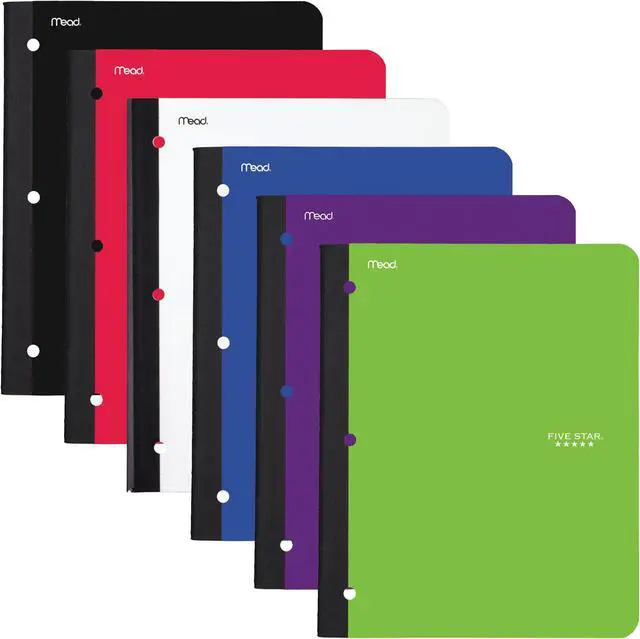 Alt view image 3 of 3 - Mead 1-Sub Wireless Notebook w/Pocket 8-1/2"x11" Col-Rld Ast 09294