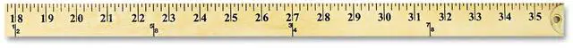 Alt view image 12 of 13 - Westcott Wood Yardstick with Metal Ends 36" 10425