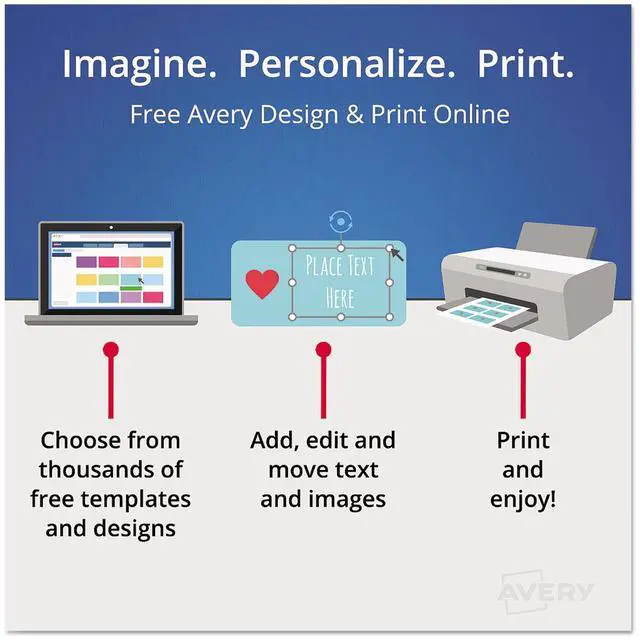 Alt view image 8 of 8 - Avery Postcard,4up,100/Pk,Ivy 5919